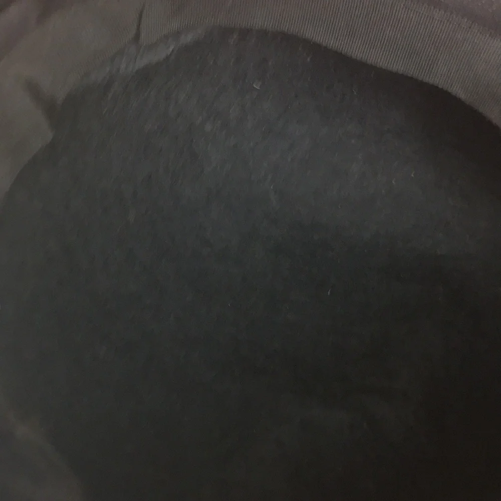 Vintage MCM Mr. John's Black Iridescent Feather Toque Hat in Original Box